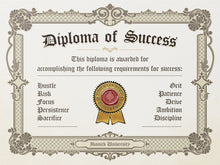 Load image into Gallery viewer, Diploma Of Success IKONICK Original