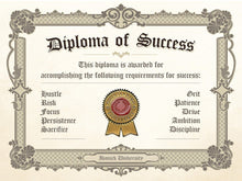 Load image into Gallery viewer, Diploma Of Success IKONICK Original
