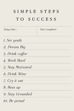Load image into Gallery viewer, Simple steps to success Kim Rose