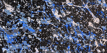 Load image into Gallery viewer, Abstract Pollock Blue IKONICK Original 