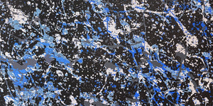 Abstract Pollock Blue IKONICK Original 