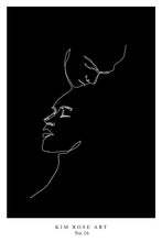 Load image into Gallery viewer, Black Two Hearts Kim Rose 