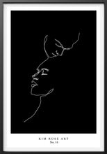 Load image into Gallery viewer, Black Two Hearts Kim Rose 