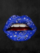 Load image into Gallery viewer, Blue Bandana Lips IKONICK Original 