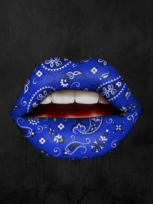 Blue Bandana Lips IKONICK Original 