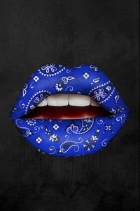 Blue Bandana Lips IKONICK Original 