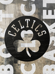 Boston Celtics Blackout Logo NBA Teams 