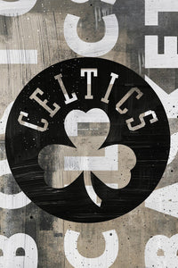 Boston Celtics Blackout Logo NBA Teams 