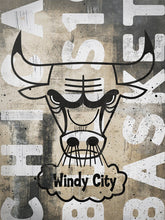 Load image into Gallery viewer, Chicago Bulls Blackout Logo NBA Teams 