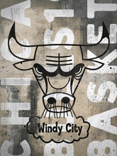 Load image into Gallery viewer, Chicago Bulls Blackout Logo NBA Teams 