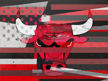 Load image into Gallery viewer, Chicago Bulls Flag NBA Teams 