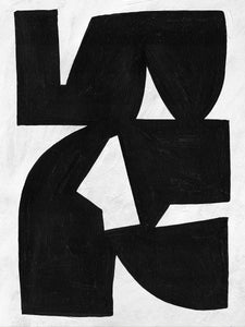 Colliding Shapes Black N.1 John Faifer 