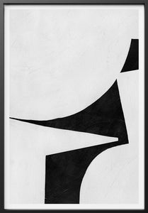 Colliding Shapes Black N.3 John Faifer 