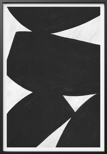 Colliding Shapes Black N.5 John Faifer 