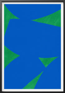 Colliding Shapes Blue N.5 John Faifer 