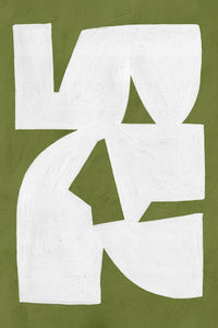 Colliding Shapes Green N.1 John Faifer 