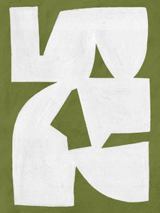 Colliding Shapes Green N.1 John Faifer 