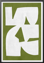 Load image into Gallery viewer, Colliding Shapes Green N.1 John Faifer 