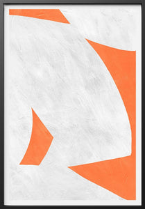 Colliding Shapes Orange N.4 John Faifer 