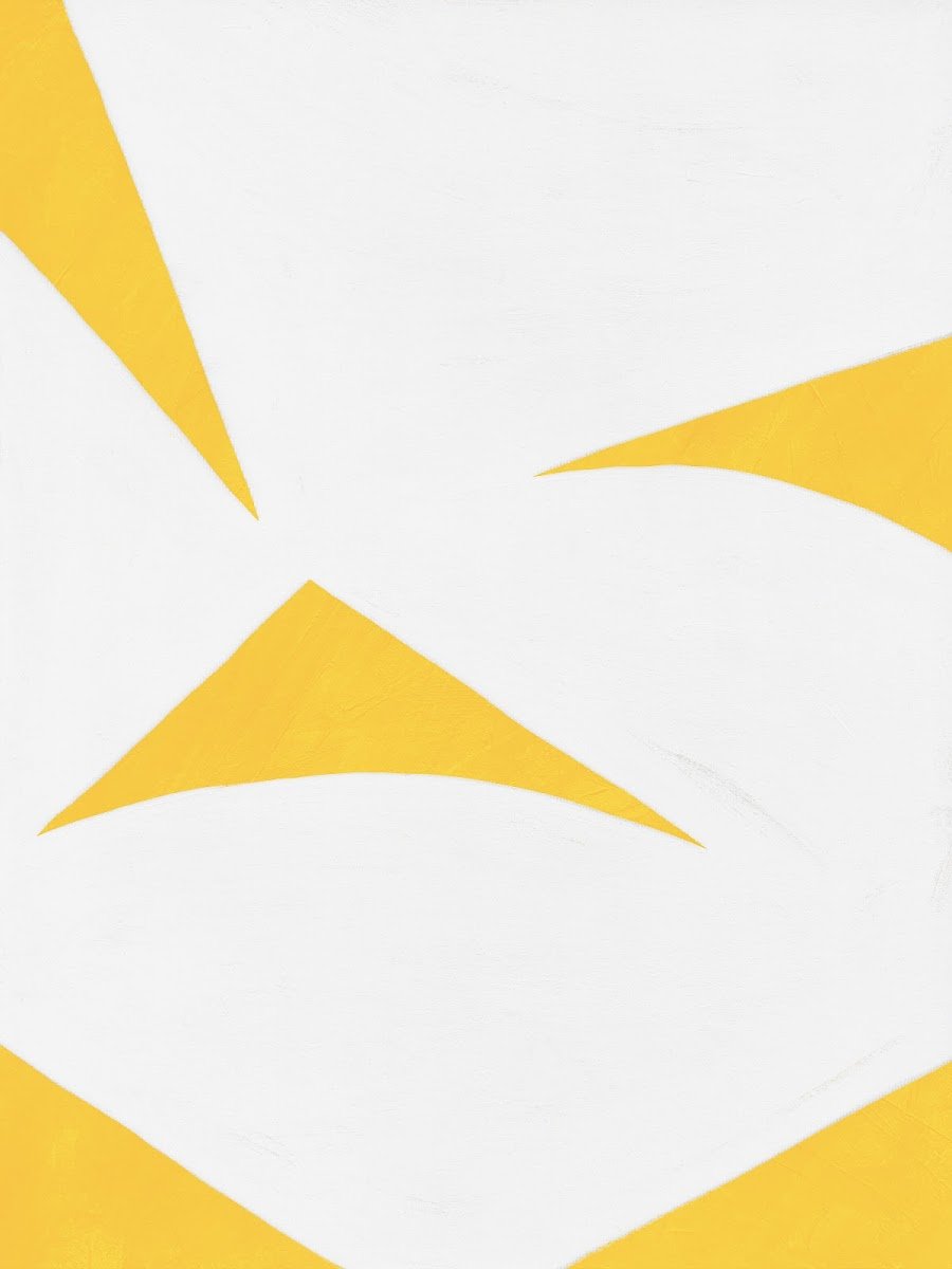 Colliding Shapes Yellow N.6 John Faifer 