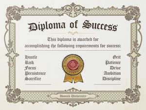 Diploma Of Success IKONICK Original 