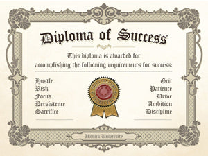 Diploma Of Success IKONICK Original 