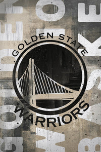 Golden State Warriors Blackout Logo NBA Teams 