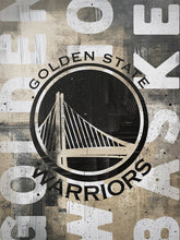 Load image into Gallery viewer, Golden State Warriors Blackout Logo NBA Teams 