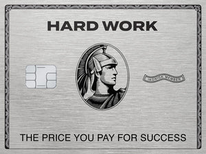 Hard Work Card IKONICK Original 