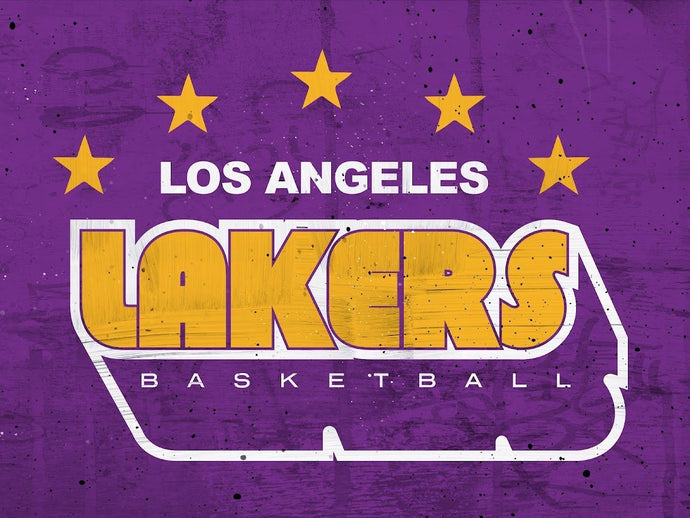 Los Angeles Lakers Retro Stars NBA Teams 