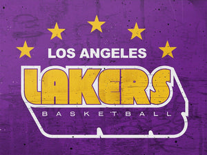 Los Angeles Lakers Retro Stars NBA Teams 