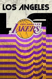 Los Angeles Lakers Stripes NBA Teams 