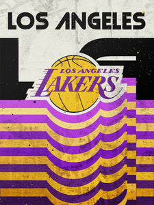 Los Angeles Lakers Stripes NBA Teams 