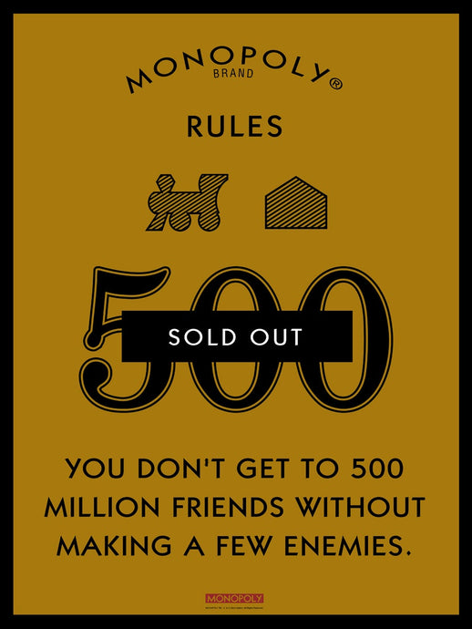 Monopoly Rule 500 Monopoly 