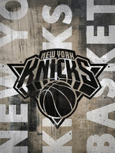 Load image into Gallery viewer, New York Knicks Blackout Logo NBA Teams 