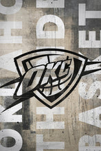 Load image into Gallery viewer, Oklahoma City Thunder Blackout Logo NBA Teams 