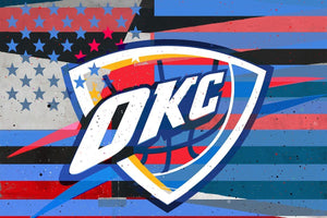 Oklahoma City Thunder Flag NBA Teams 