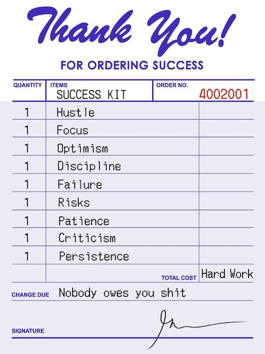 Receipt For Success Gary Vee 