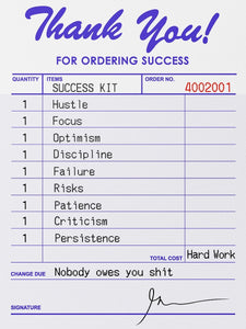 Receipt For Success Gary Vee 