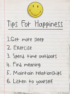 Tips For Happiness Smiley 